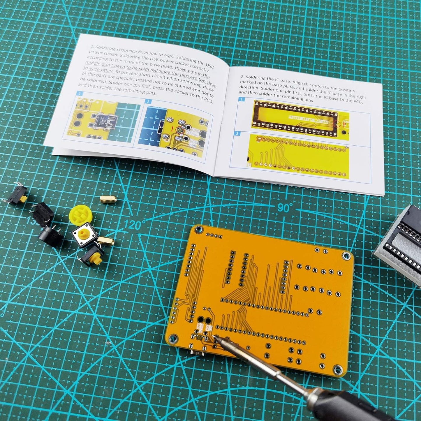 DIY Soldering Project Game Kit Retro Classic Electronic Soldering Kit with 5 Retro Classic Games and Acrylic Case