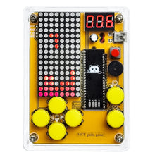 Load image into Gallery viewer, DIY Soldering Project Game Kit Retro Classic Electronic Soldering Kit with 5 Retro Classic Games and Acrylic Case
