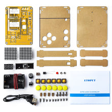 Load image into Gallery viewer, DIY Soldering Project Game Kit Retro Classic Electronic Soldering Kit with 5 Retro Classic Games and Acrylic Case
